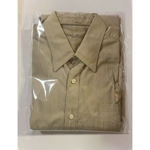 NWOT Tommy Bahama HUNTINGTON HERRINGBONE Long Slv TAN sz Large